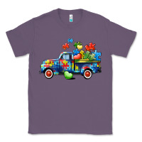 Lavender Autism truck Classic Tee - CowGirlArtShop