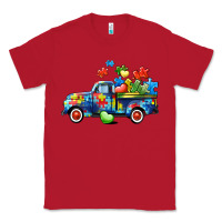 Red Autism truck Classic Tee - CowGirlArtShop