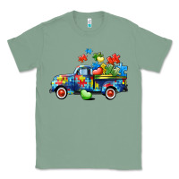 Sage Autism truck Classic Tee - CowGirlArtShop