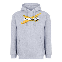 Heather Grey can am team Heavyweight Hoodie - artisFamous