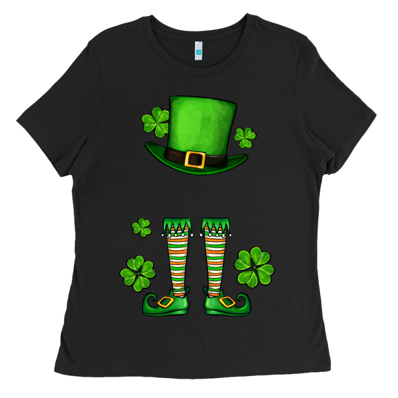 Custom Name St. Patrick's Leprechaun Ladies Tee by OliviaCreatesArt | Teevron