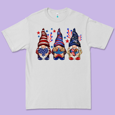 4th Of July Gnomies With Stars Premium Tee Designed By Howdyjamesfarm