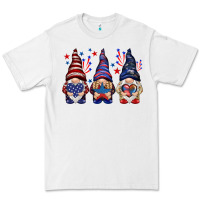 White 4th Of July gnomies with stars Premium Tee - HowdyJamesFarm