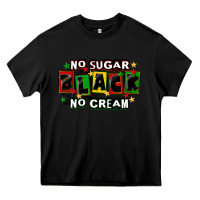Black no sugar no cream black Heavy Core Tee - CowGirlArtShop