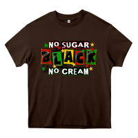 Chocolate Brown no sugar no cream black Heavy Core Tee - CowGirlArtShop