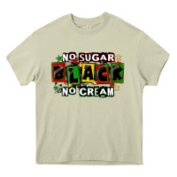 Mossy no sugar no cream black Heavy Core Tee - CowGirlArtShop