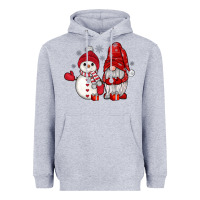 Heather Grey snowman gnome Heavyweight Hoodie - JahusDesignShop