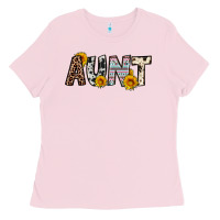 Bubblegum Pink aunt Ladies Tee - OliviaCreatesArt