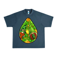 Midnight Navy st.patrick's teardrop earrings Urban Heavy Tee - FaDigitalArtStudio