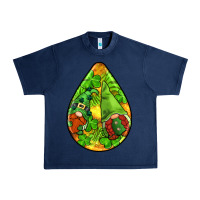 Navy st.patrick's teardrop earrings Urban Heavy Tee - FaDigitalArtStudio