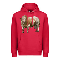 Cardinal simmental bull Premium Hoodie - LillyAllenDesigns