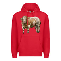 Red simmental bull Premium Hoodie - LillyAllenDesigns