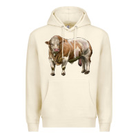 Sandshell simmental bull Premium Hoodie - LillyAllenDesigns