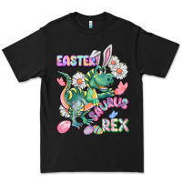 Black Easter Saurus Rex Easter Day Premium Tee - CowGirlArtShop