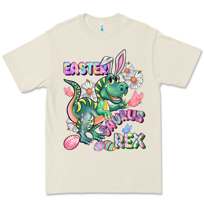 Easter Saurus Rex Easter Day Premium Tee by CowGirlArtShop | Teevron