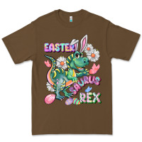 Cacao Easter Saurus Rex Easter Day Premium Tee - CowGirlArtShop