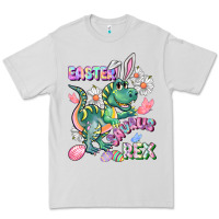 Dove Grey Easter Saurus Rex Easter Day Premium Tee - CowGirlArtShop