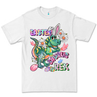White Easter Saurus Rex Easter Day Premium Tee - CowGirlArtShop