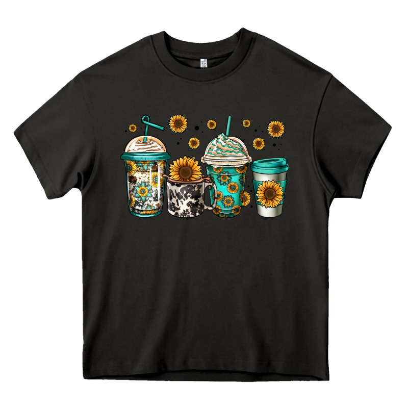Sunflowers Coffee Cups Heavy Core Tee by Jasminsmagicworld | Teevron