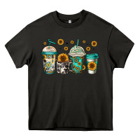 Asphalt sunflowers coffee cups Heavy Core Tee - Jasminsmagicworld