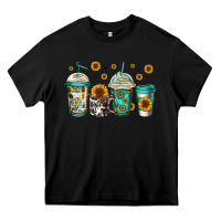 Black sunflowers coffee cups Heavy Core Tee - Jasminsmagicworld