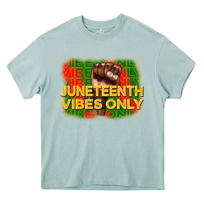 Juneteenth Vibes Only Heavy Core Tee by CowGirlArtShop | Teevron