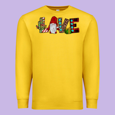 Love Gnome Premium Sweatshirt Designed By Jahusdesignshop