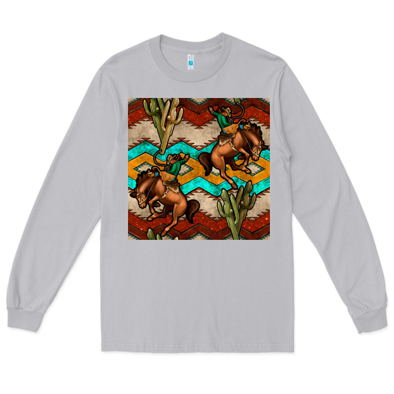 Native American Aztec Seamless Pattern 5 Long Sleeve Tee by BundleAndBundleShop | Teevron
