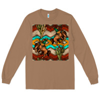 Toasted Coconut native american aztec seamless pattern 5 Long Sleeve Tee - BundleAndBundleShop