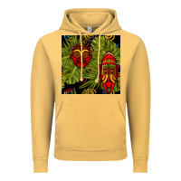 African Masks And Monstera Leaf Seamless Pattern Vintage Hoodie | Teevron