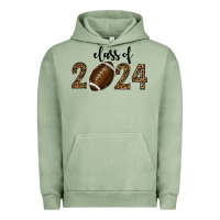 Pigment Oil Green class of 2024 american football Urban Hoodie - RanaPortraitStore