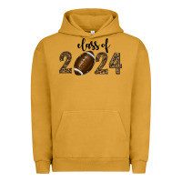 Pigment Peanut Butter class of 2024 american football Urban Hoodie - RanaPortraitStore