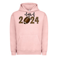 Pigment Salmon class of 2024 american football Urban Hoodie - RanaPortraitStore