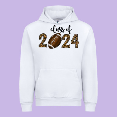 Class Of 2024 American Football Urban Hoodie Designed By Ranaportraitstore