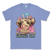 Colony Blue Happy Easter Day cow Classic Tee - HowdyJamesFarm