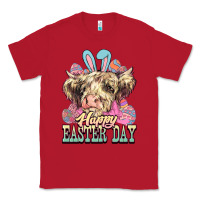 Red Happy Easter Day cow Classic Tee - HowdyJamesFarm