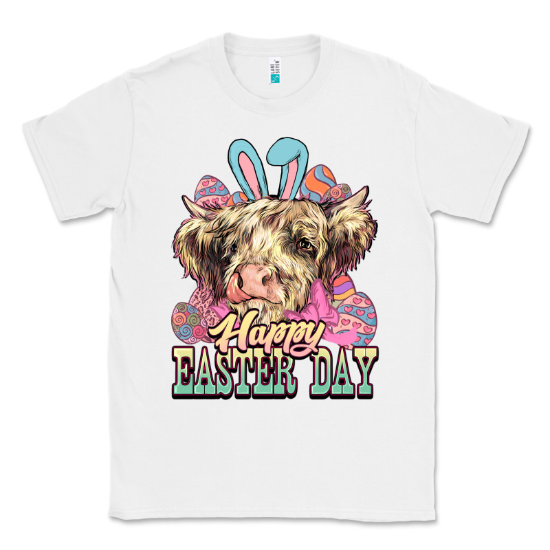 Happy Easter Day Cow Classic Tee by HowdyJamesFarm | Teevron