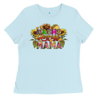 Baby Blue Nacho average mama Ladies Tee - FaDigitalArtStudio