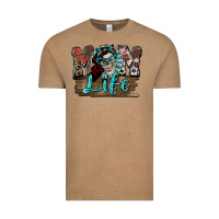 Vintage Coffee Mom life skull Mother's Day Vintage Tee - FaDigitalArtStudio