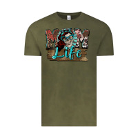 Vintage Olive Mom life skull Mother's Day Vintage Tee - FaDigitalArtStudio