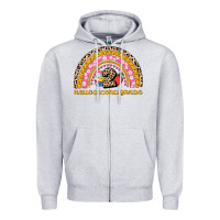 Heather Grey back to school rainbow hello second grade Zipper Hoodie - AdoDesignShop