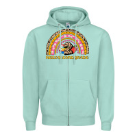 Seafoam back to school rainbow hello second grade Zipper Hoodie - AdoDesignShop