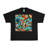 Black coffee and barista gnomes with glitter seamless pattern bbs Urban Heavy Tee - BundleAndBundleShop