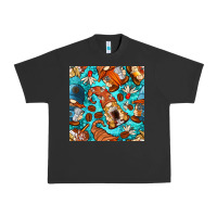 Pigment Black coffee and barista gnomes with glitter seamless pattern bbs Urban Heavy Tee - BundleAndBundleShop