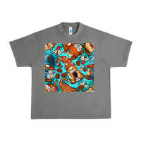 Tornado coffee and barista gnomes with glitter seamless pattern bbs Urban Heavy Tee - BundleAndBundleShop