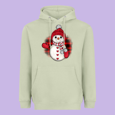 Snowman Christmas Heavyweight Hoodie Designed By Jahusdesignshop