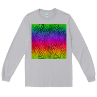 Moon Dust colorful tiger seamless pattern Long Sleeve Tee - BundleAndBundleShop