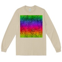 Mushroom colorful tiger seamless pattern Long Sleeve Tee - BundleAndBundleShop