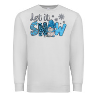 Dove Grey let it snow Premium Sweatshirt - JahusDesignShop