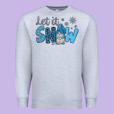 Let It Snow Premium Sweatshirt Designed By Jahusdesignshop